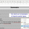 Writer : Gérer un Sommaire